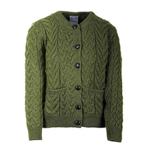 Load image into Gallery viewer, Carraig Donn Ladies Merino Lumber Jacket Green Front TaraIrishClothing.com