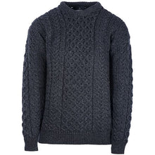 Load image into Gallery viewer, Derby Purple Heavyweight Traditional Aran Sweater for Men Tara Irish Clothing