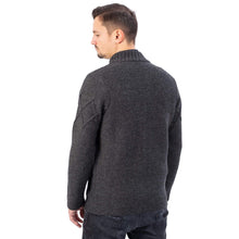 Load image into Gallery viewer, Men's Full Zip Irish Cardigan with Cable Knit Pattern