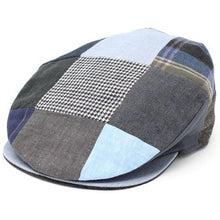 Load image into Gallery viewer, Men&#39;s Linen Patchwork Irish Cap
