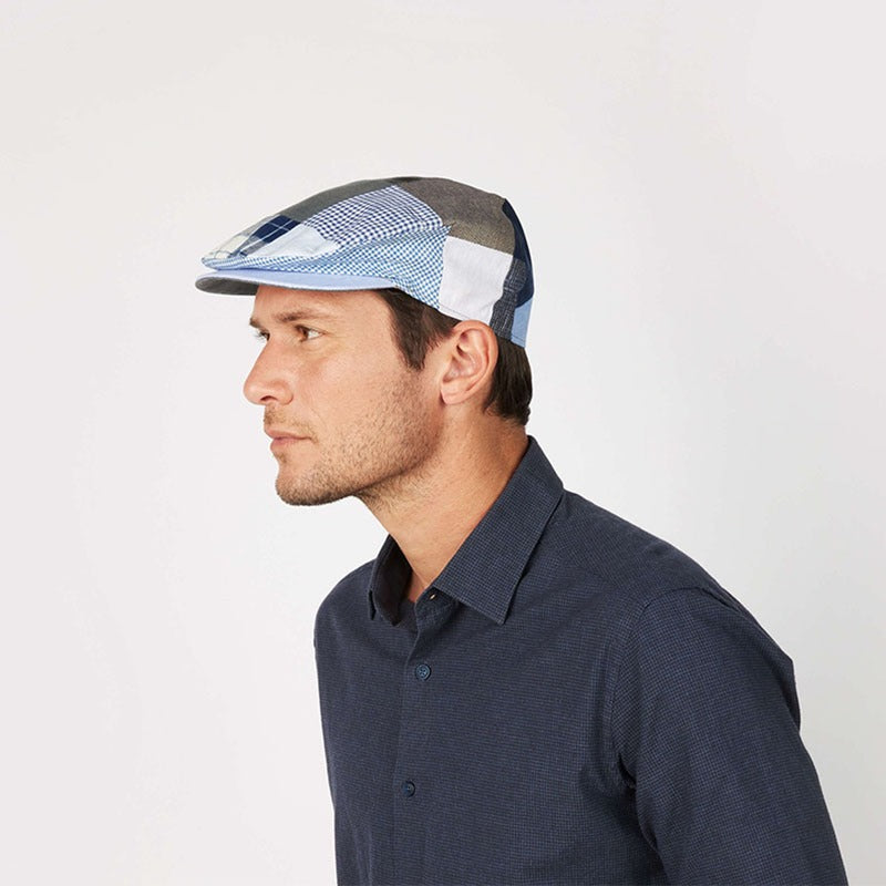 Men's Linen Patchwork Irish Cap