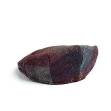 Load image into Gallery viewer, Handcrafted Irish Tweed Flat Cap – Purple Plaid
