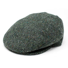 Load image into Gallery viewer, Handcrafted Irish Tweed Flat Cap – Dark Green

