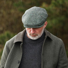 Load image into Gallery viewer, Handcrafted Irish Tweed Flat Cap – Dark Green
