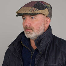 Load image into Gallery viewer, Men&#39;s Hanna Hats Patchwork Tweed Cap
