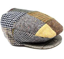 Load image into Gallery viewer, Men&#39;s Hanna Hats Patchwork Tweed Cap
