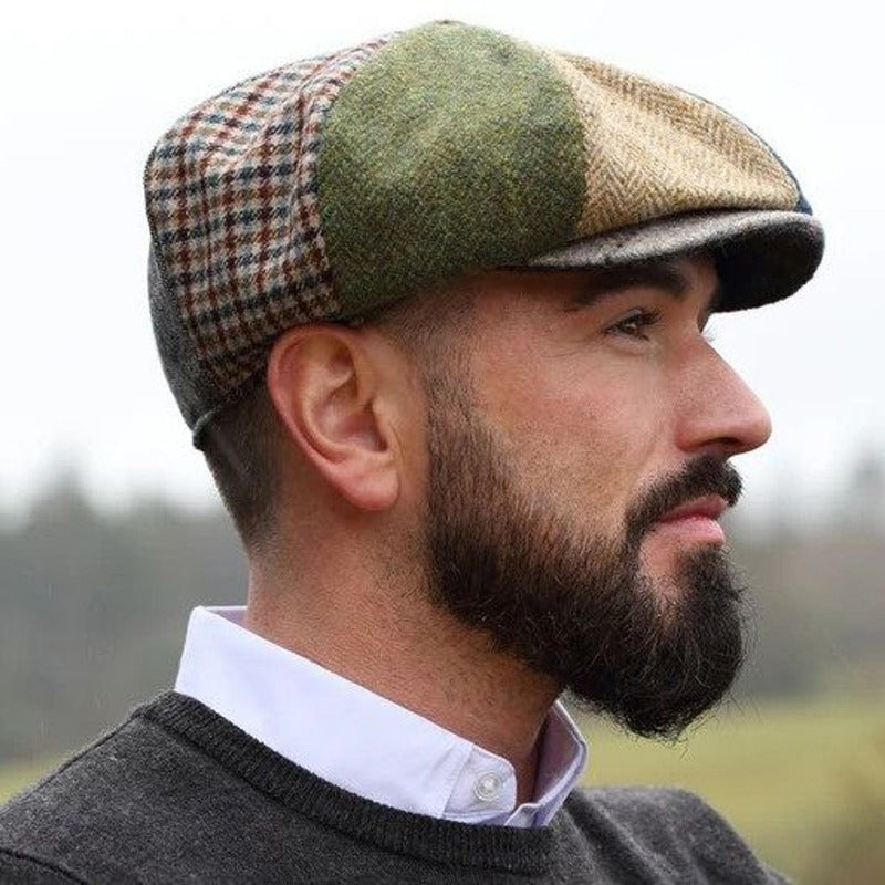Men's Handcrafted Irish Patchwork Cap