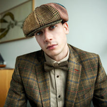 Load image into Gallery viewer, Men&#39;s Handcrafted Irish Patchwork Cap
