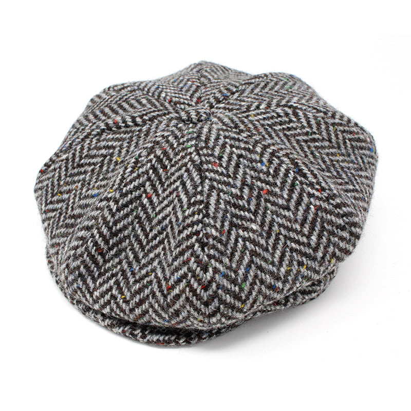 Men's Herringbone Irish Tweed Cap
