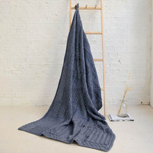 Load image into Gallery viewer, Patchwork Knit Traditional Irish Wool Throw
