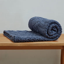 Load image into Gallery viewer, Patchwork Knit Traditional Irish Wool Throw
