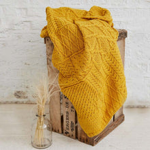Load image into Gallery viewer, Patchwork Knit Traditional Irish Wool Throw
