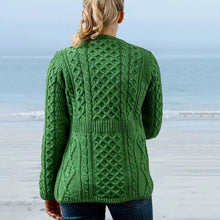 Load image into Gallery viewer, Women&#39;s Buttoned Irish Honeycomb Cardigan

