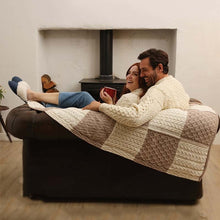 Load image into Gallery viewer, Patchwork Merino Wool Irish Throw
