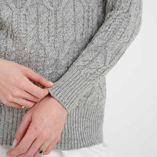 Load image into Gallery viewer, Women&#39;s Lambswool Crew Neck Irish Sweater
