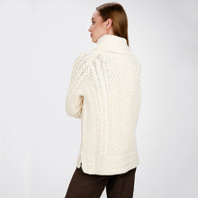 Load image into Gallery viewer, Ladies Irish Aran Turtleneck Sweater
