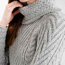 Load image into Gallery viewer, Ladies Irish Aran Turtleneck Sweater
