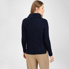 Load image into Gallery viewer, Ladies Irish Aran Turtleneck Sweater
