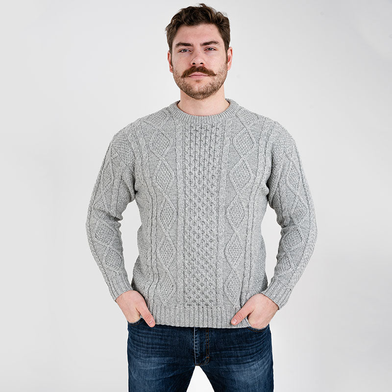 Men's Crew Neck Irish Sweater