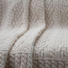 Load image into Gallery viewer, Cable Knit Aran Throw
