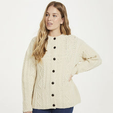 Load image into Gallery viewer, Ladies Traditional Aran Lumber Jacket
