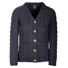 Load image into Gallery viewer, Traditional Irish Cable Knit Ladies Cardigan
