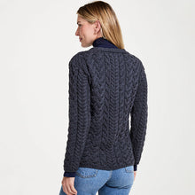 Load image into Gallery viewer, Traditional Irish Cable Knit Ladies Cardigan
