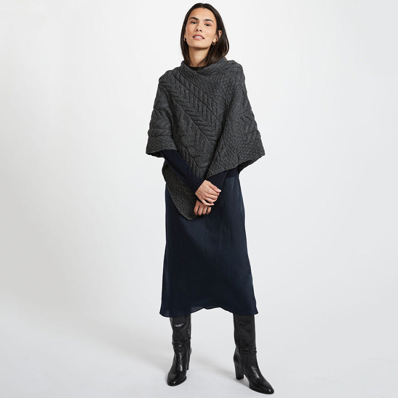 Traditional Irish Women's Supersoft Poncho