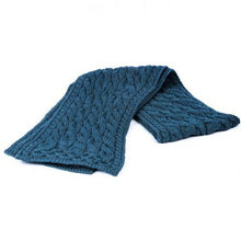 Load image into Gallery viewer, Fine Merino Wool Oversized Aran Cable Knit Scarf
