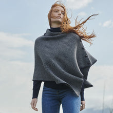 Load image into Gallery viewer, Wool Herringbone Irish Poncho
