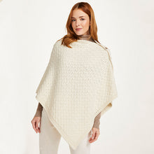 Load image into Gallery viewer, Merino Irish Poncho with Side Buttons
