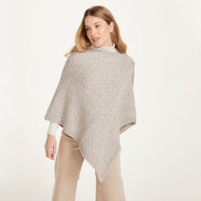 Load image into Gallery viewer, Merino Irish Poncho with Side Buttons
