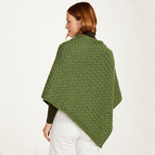 Load image into Gallery viewer, Merino Irish Poncho with Side Buttons
