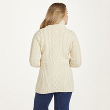 Load image into Gallery viewer, Women&#39;s Merino Wool Aran A-Line Cardigan
