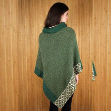 Load image into Gallery viewer, Celtic Knot Irish Turtleneck Poncho
