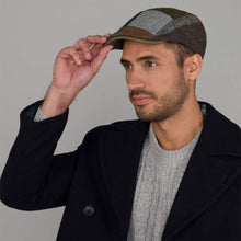 Load image into Gallery viewer, Patchwork Tweed Flat Cap from Ireland
