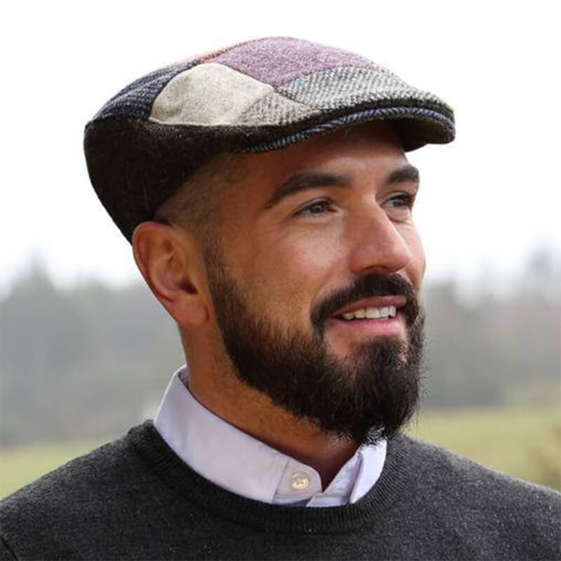 Patchwork Tweed Flat Cap from Ireland