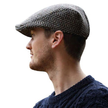 Load image into Gallery viewer, Handcrafted Mens Tweed Flat Cap from Donegal
