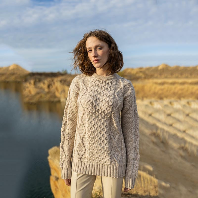 Ladies Traditional Heavyweight Fisherman Sweater