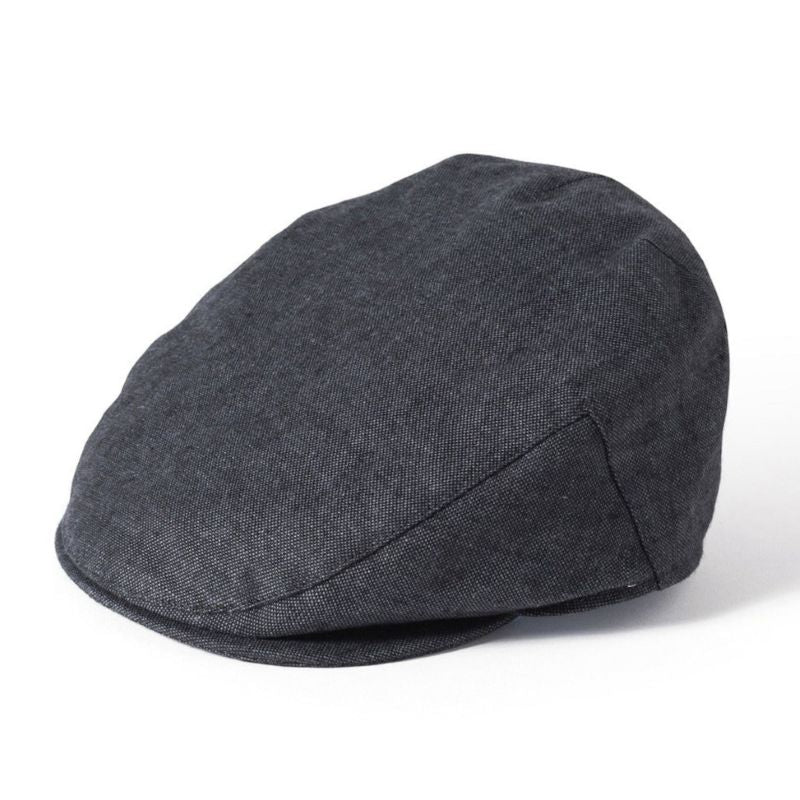 Irish Failsworth Linen Flat Cap in Charcoal
