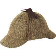 Load image into Gallery viewer, Harris Tweed Irish Deerstalker Herringbone Hat
