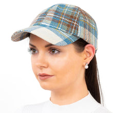 Load image into Gallery viewer, Ladies Irish Tweed Tartan Baseball Cap
