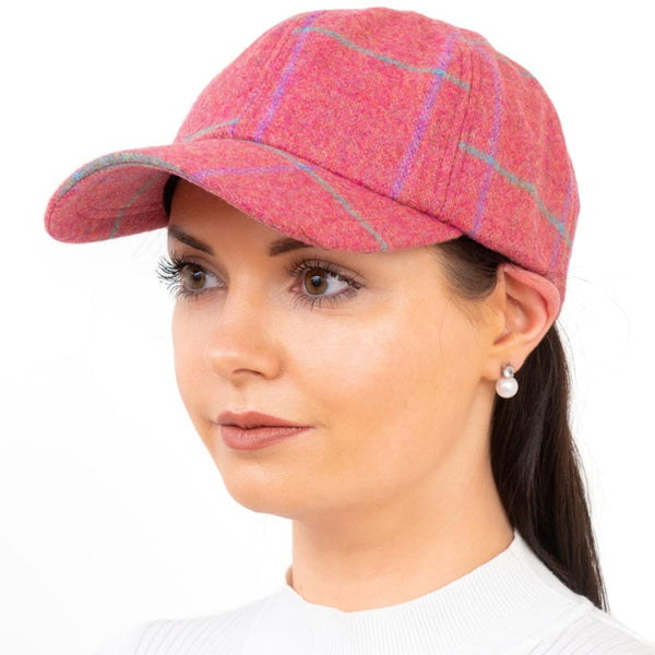 Plaid Tweed Baseball Cap Soft Breathable Warm Adjustable Strap kilsel Plaid-Woolen-Baseball-Cap Tartan Mens Women - Flat  main image 4