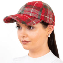 Load image into Gallery viewer, Ladies Irish Tweed Tartan Baseball Cap
