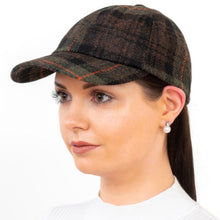 Load image into Gallery viewer, Ladies Irish Tweed Tartan Baseball Cap
