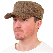 Load image into Gallery viewer, Men&#39;s Kerry Irish Tweed Cadet Hat
