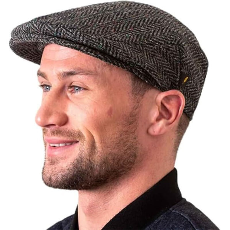 Men's Authentic Flat Cap Donegal Tweed