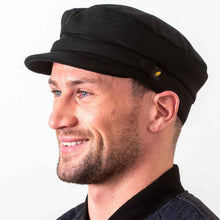 Load image into Gallery viewer, Gents Irish Melton Wool Skipper Hat
