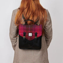 Load image into Gallery viewer, Harris Tweed &amp; Leather Scottish Backpack
