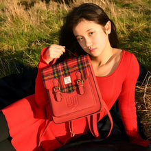 Load image into Gallery viewer, Harris Tweed &amp; Leather Scottish Backpack
